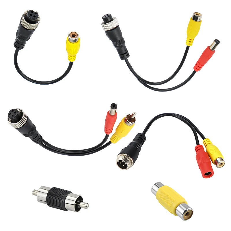GreenYi 4Pin Aviation Stecker zu RCA AV Kabel – SwissGlanzGarage Ansicht 3