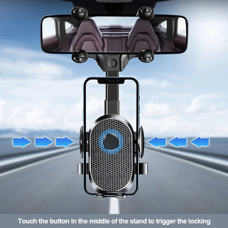SEAMETAL Auto-Rückspiegel Handyhalter 360° – SwissGlanzGarage Ansicht 5