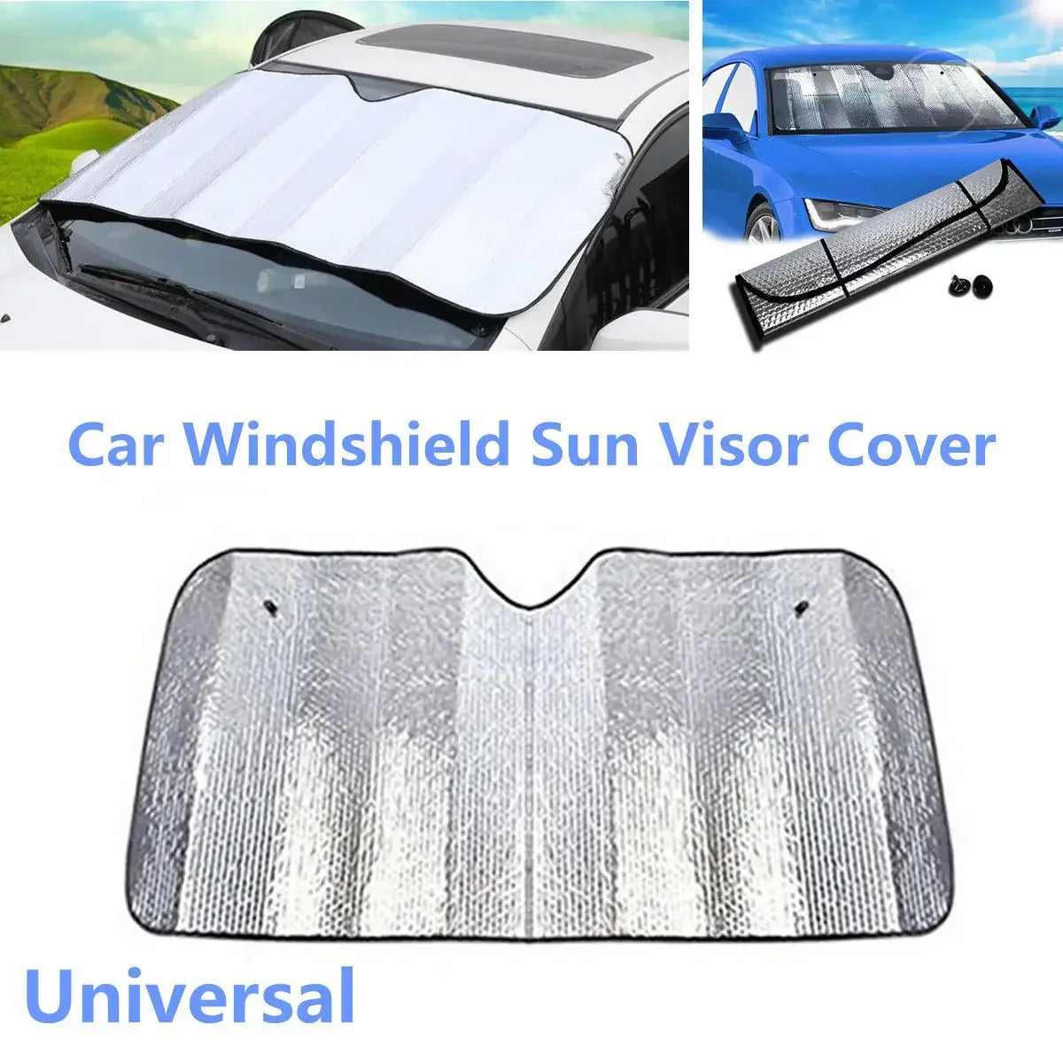 Auto-Sonnenschutzfolie Windschutzscheiben-Visier Auto-Windschutzscheiben-Schutz Zubehör Auto-Sonnenschutz 140 cm x 70...