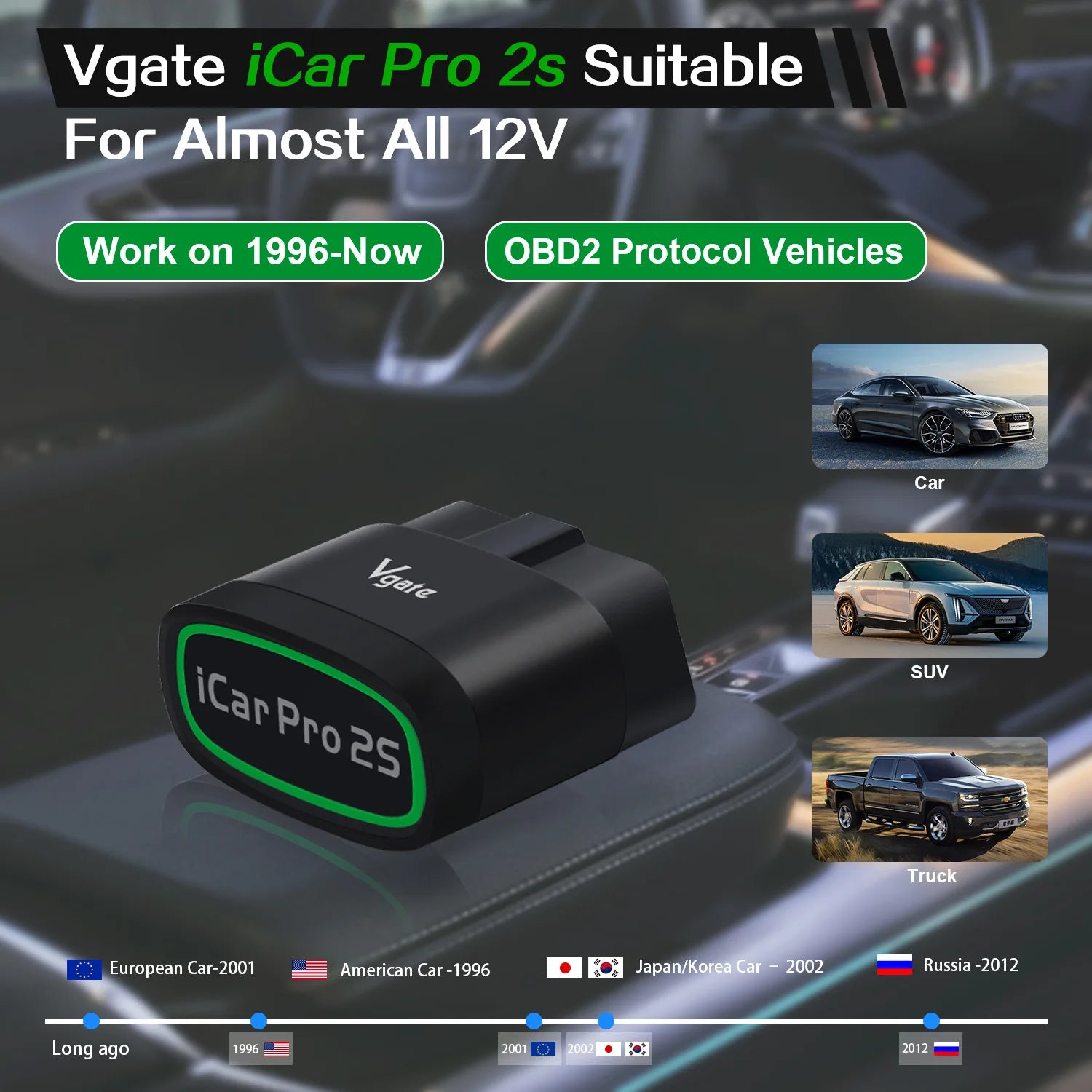 Vgate iCar Pro 2S OBD2 Bluetooth Scanner – SwissGlanzGarage Ansicht 6