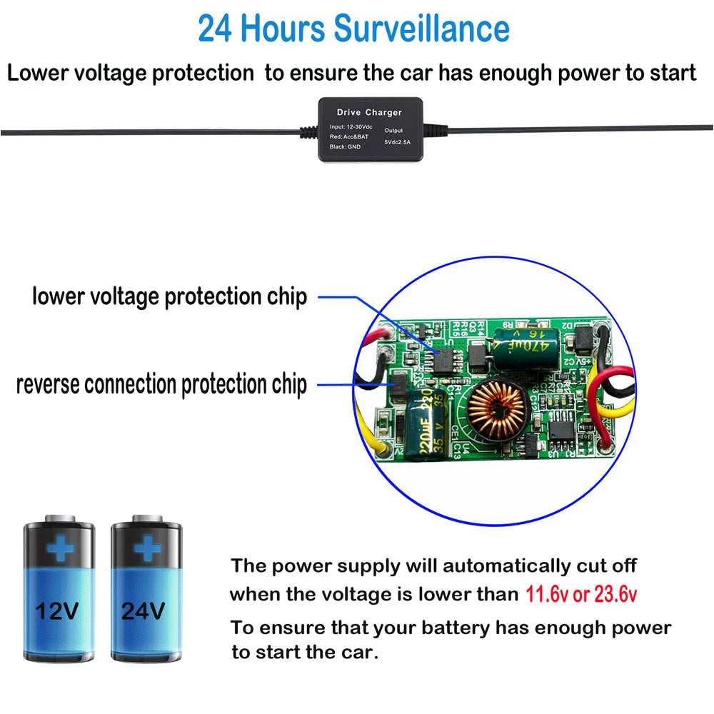 Hardwire Kit für Viofo A129 A119 V3 Kamera – SwissGlanzGarage Ansicht 6
