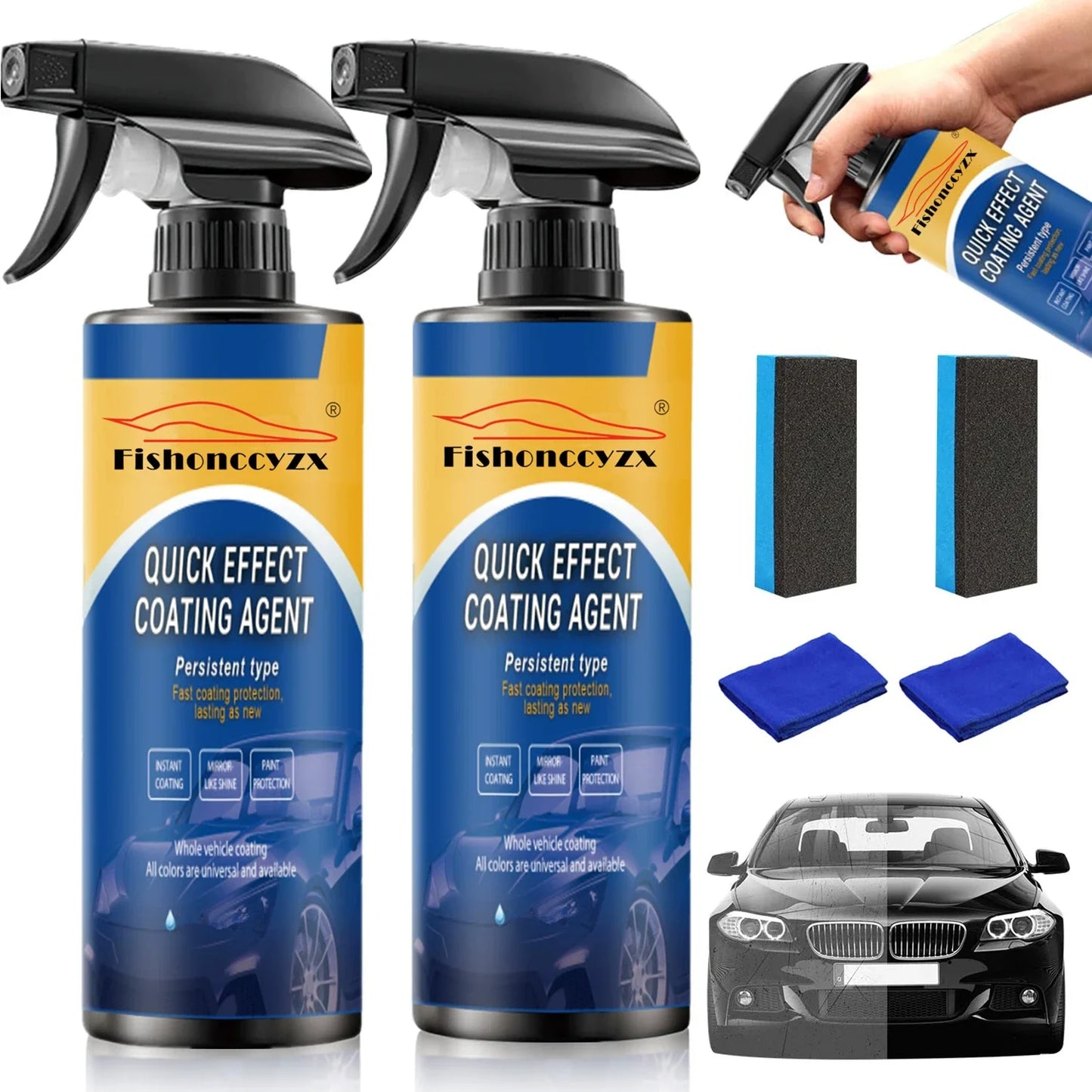Auto-Beschichtungsspray Schnellwirkendes Beschichtungsmittel Neues Schnell-Beschichtungs-Autowachs Kratzerentferner-S...