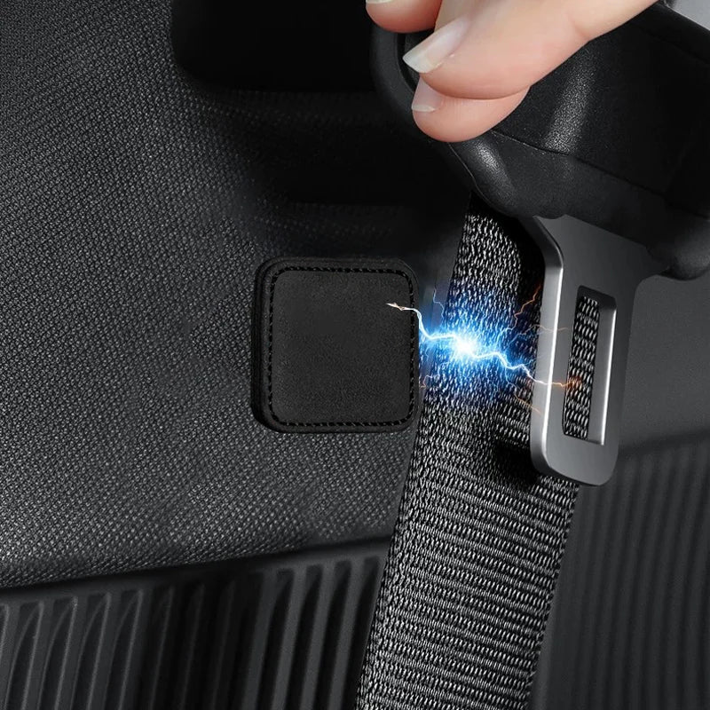 Gurt-Fixierclip magnetisch Wildleder