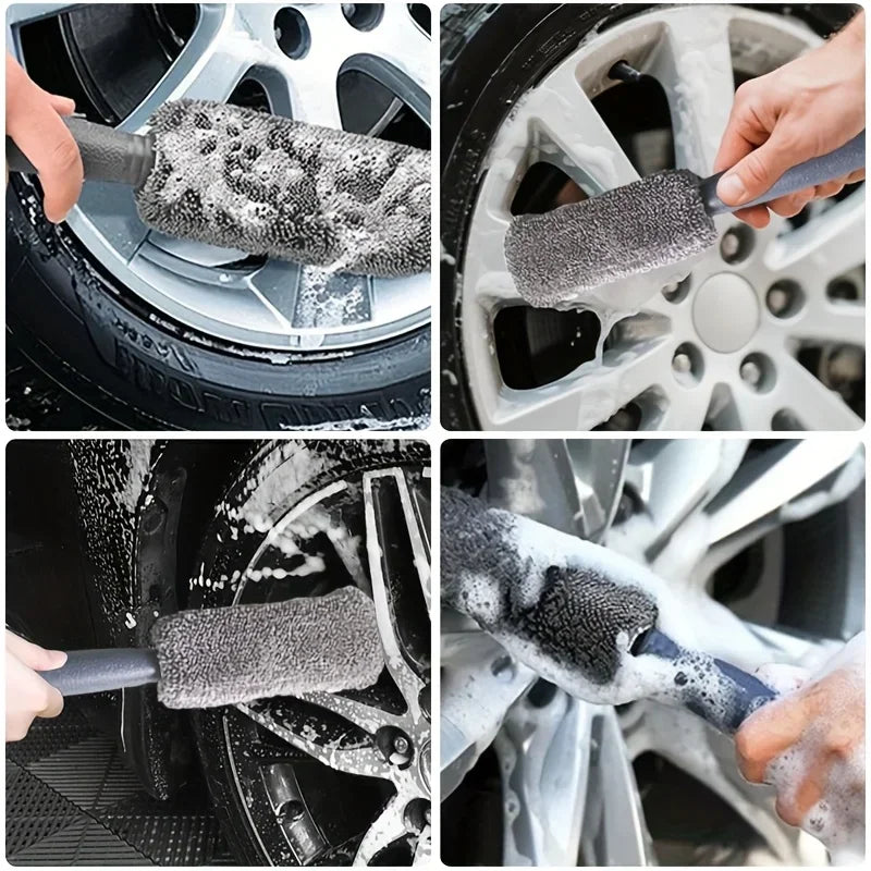 11-teiliges Mikrofaser Auto Reinigungsset mit Reifenbürste und Schwämmen
