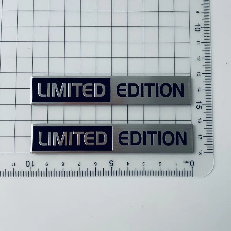 3D Metall Buchstaben Aufkleber Set – aus Metall – SwissGlanzGarage Ansicht 5