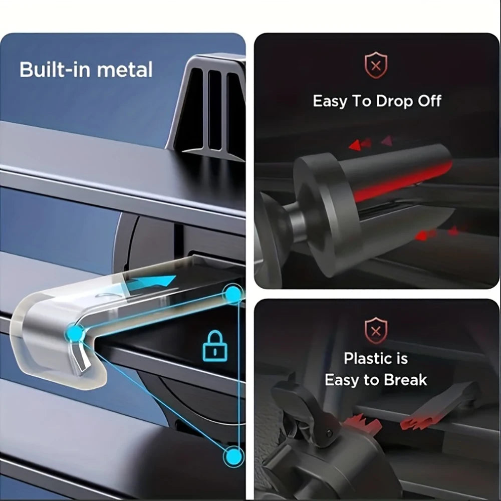 Schwerkraft-Auto-Handyhalterung für Lüftungsschlitze 360° ° Rotierende Anti-Shake Universalhalterung für iPhone 17 16...