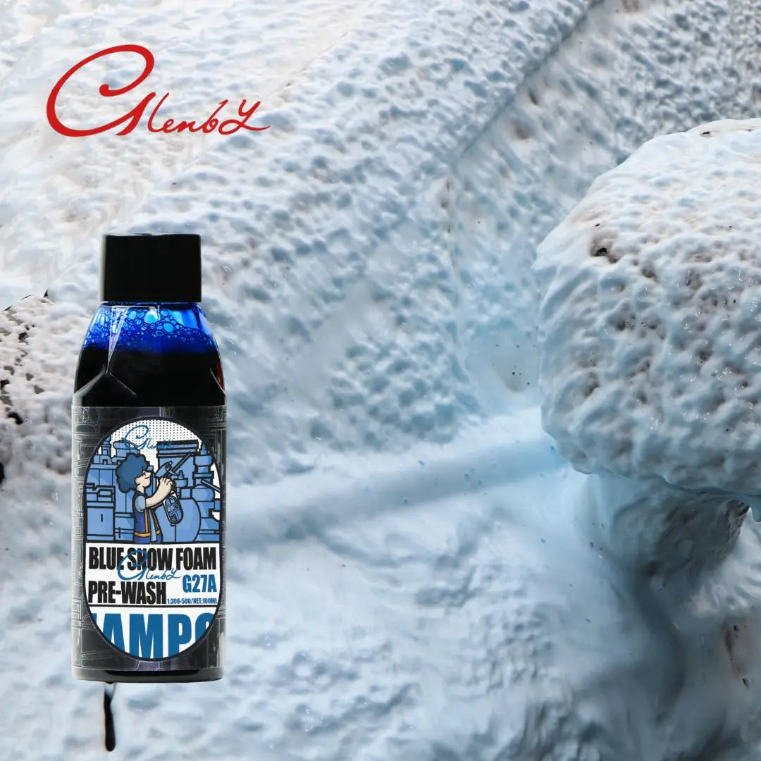 Autowasch-Farbschaum-Shampoo mit hohem Schaumstoff, blaue schäumende Autowaschseife, Autowaschshampoo, funktioniert m...