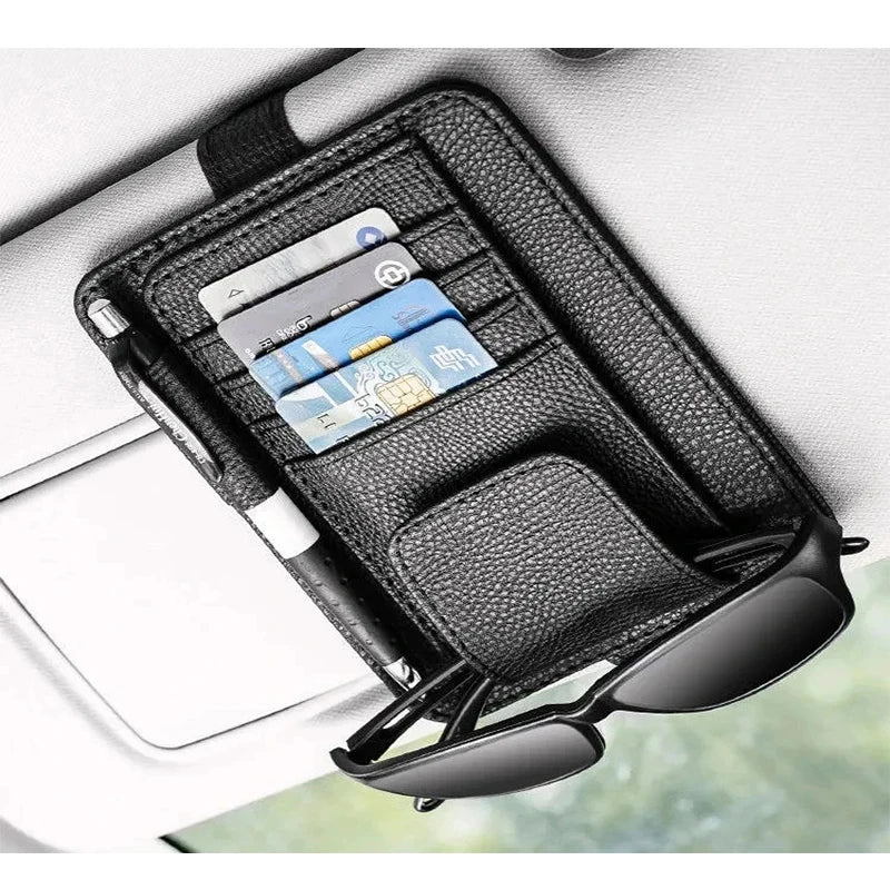 Auto-Sonnenblenden-Organizer mit Kartenhalter – SwissGlanzGarage Ansicht 4