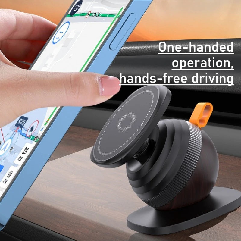 Magnetische Auto-Handyhalterung N52 Starker Magnet Große Basis Verstellbarer Teleskoparm für Auto-Armaturenbrett Wind...