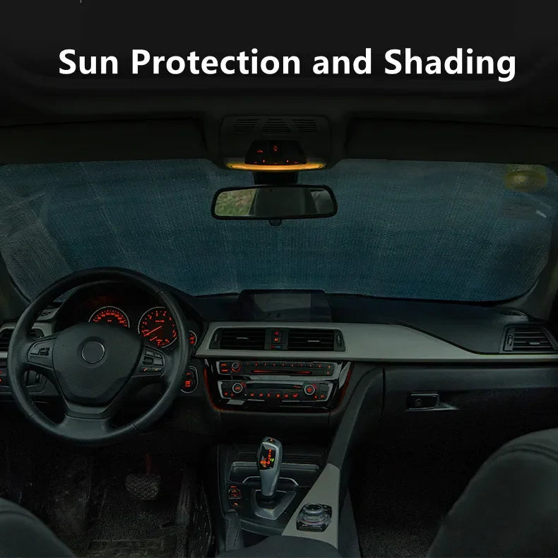UV-Reflektierender Auto-Sonnenschutz Heckscheibe 140 cm – SwissGlanzGarage Ansicht 3