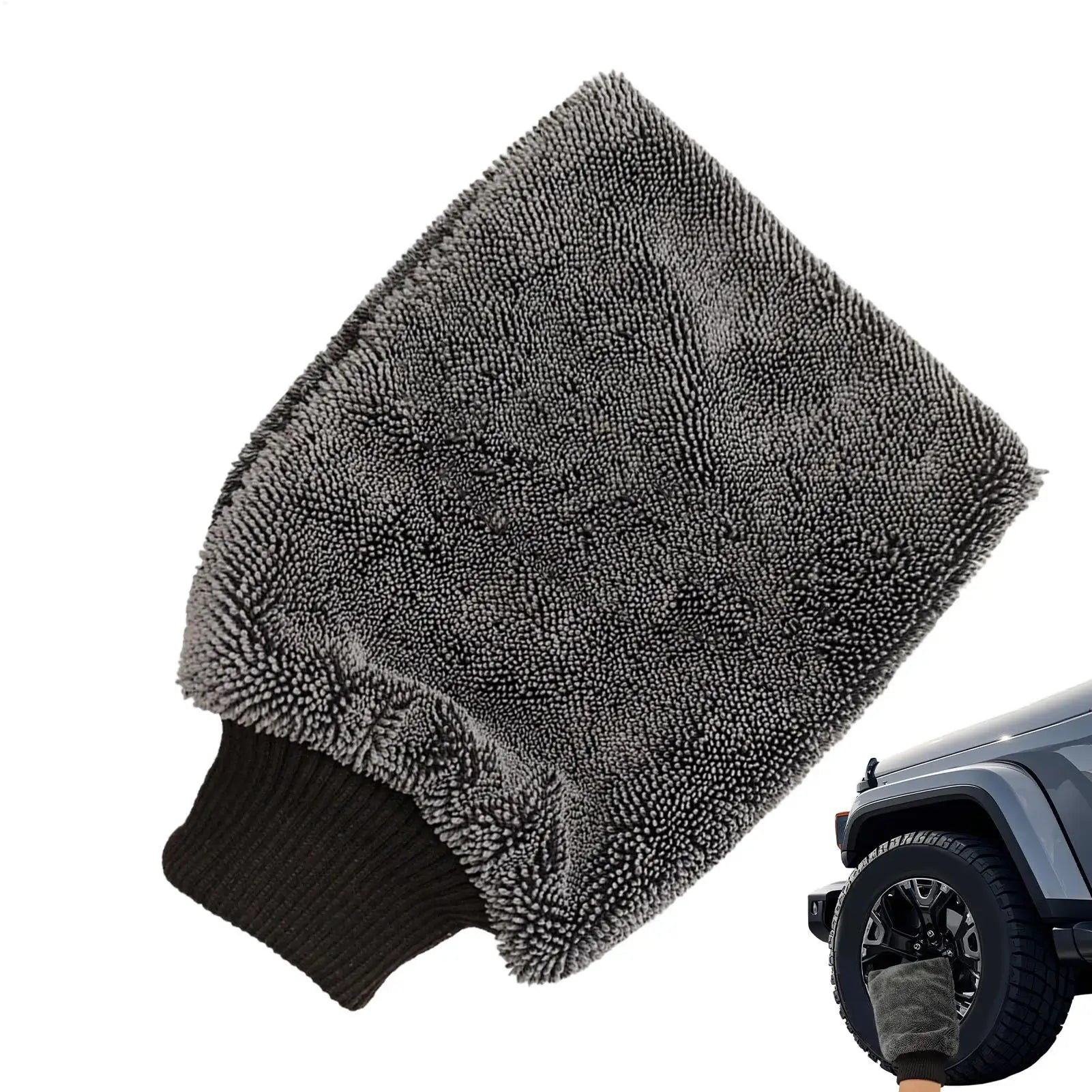 Mikrofaser-Autowaschhandschuh, saugfähig, kratzfrei, weicher Auto-Reinigungshand