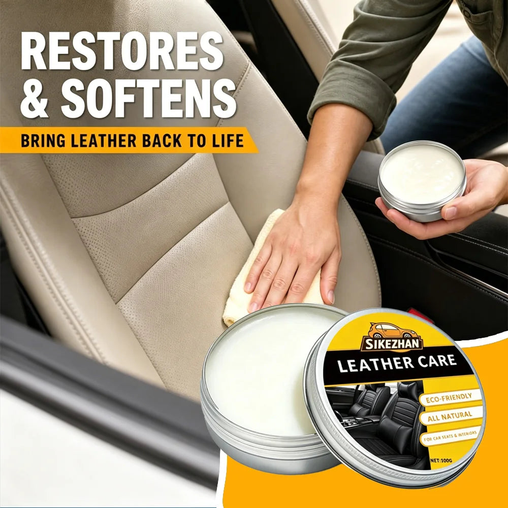 100G Autoleder-Pflegebalsam, umweltfreundlicher, natürlicher Conditioner für Aut