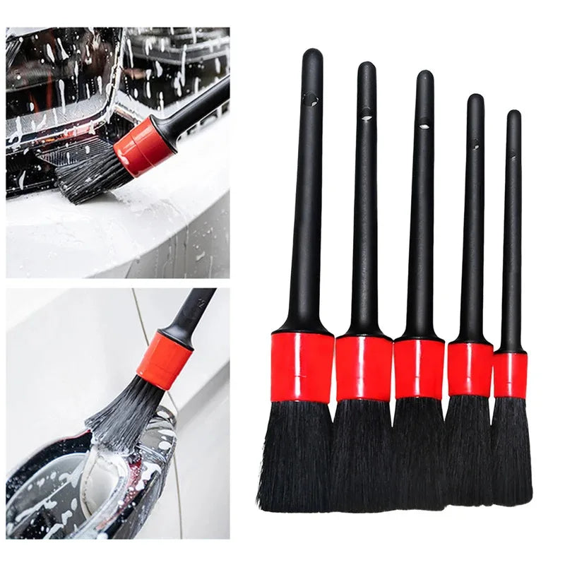 1/5 stücke Auto Reinigung Pinsel Kit Detaillierung Pinsel Set Für