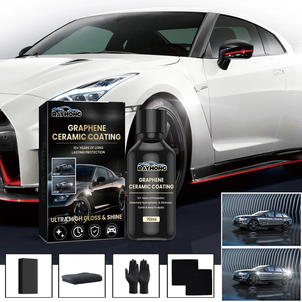 70ml Hydrophobe Lackschutzbeschichtung Fortschrittliche Technologie Auto-Detailing Keramikbeschichtung Wasserdichte G...