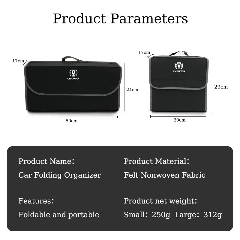 Filz Kofferraum Organizer Box Auto Lagerung Tasche Lagerung Organizer Werkzeug Für Changan CS75 CS35 CS55 CS15 CS85 C...