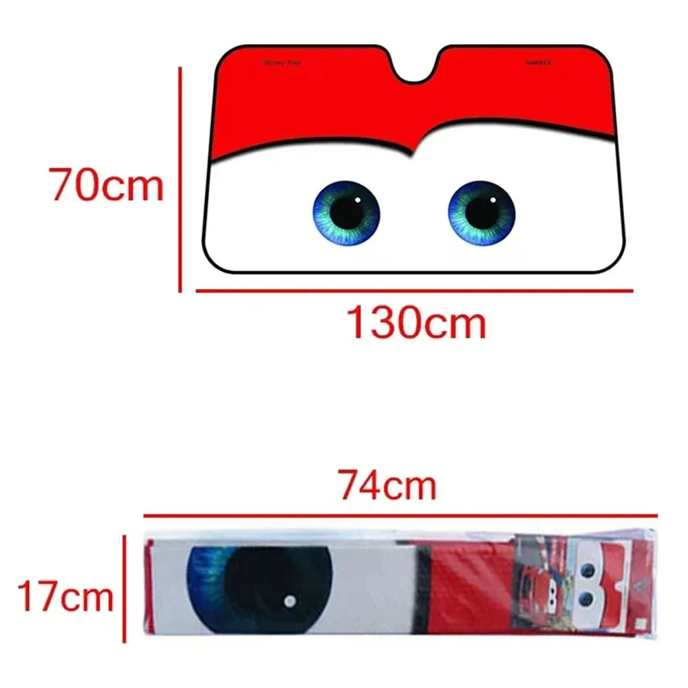 Auto-Sonnenschutz mit Augen-Design – SwissGlanzGarage Ansicht 5
