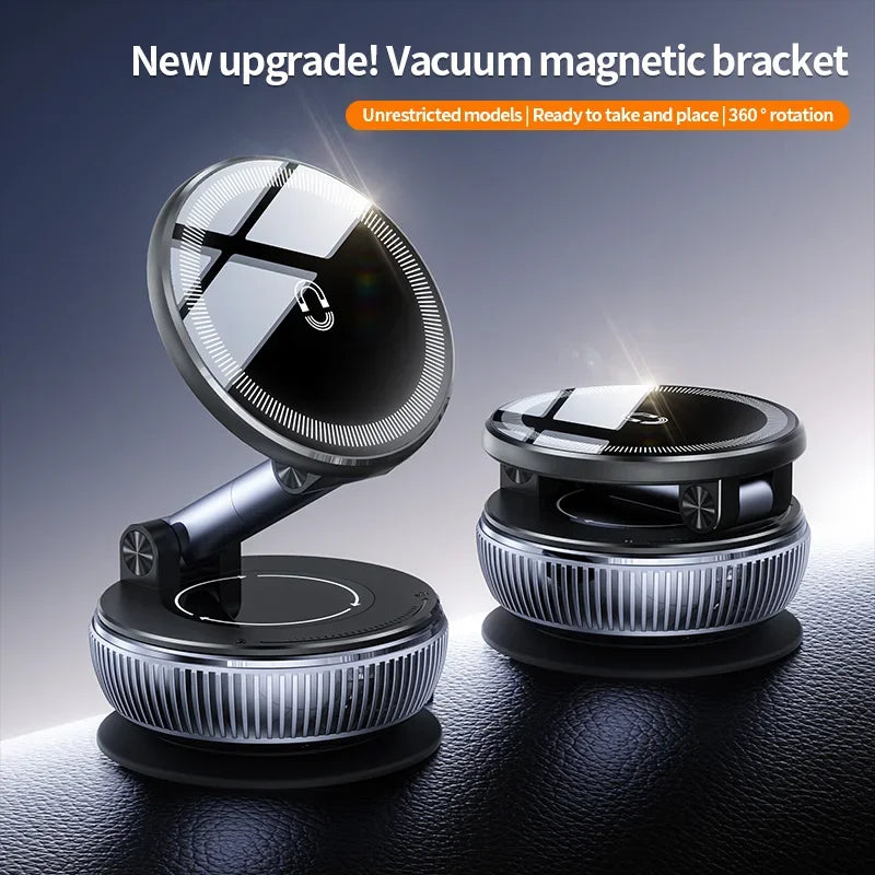 Verbesserter magnetischer Autotelefonhalter, starke Vakuumsaugung, Metallbasis, universeller faltbarer Ständer für al...