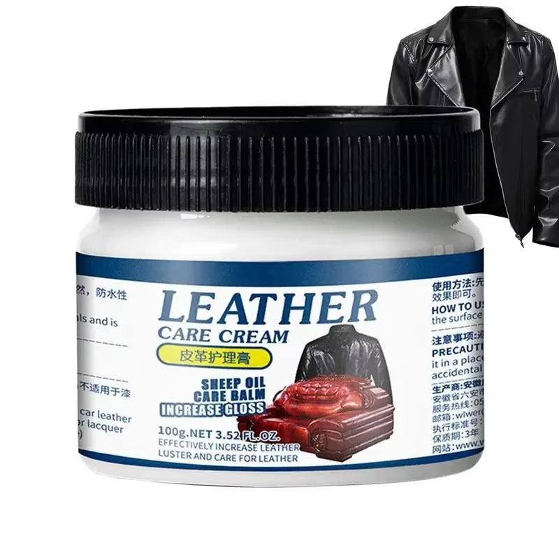100 ml Leder-Restaurierungscreme für Jacken, Leder, Autositze, Taschen, tiefenwi