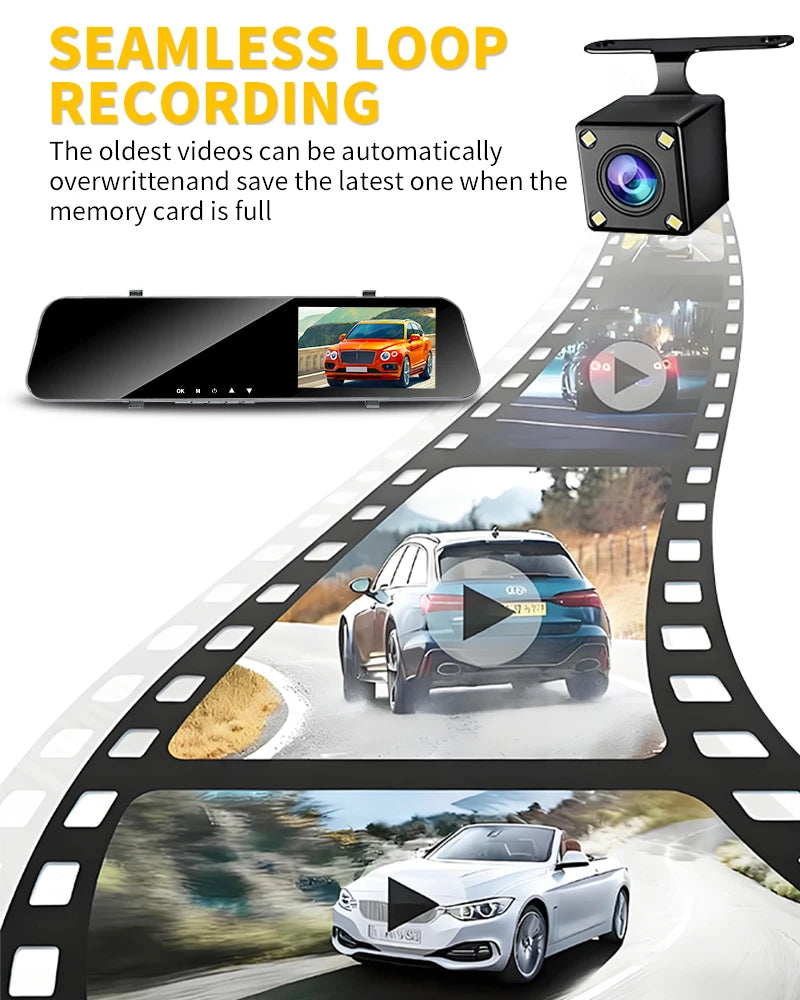 Dashcam-Halterung 3-Kanal 4K UHD – für den Rückspiegel – SwissGlanzGarage Ansicht 5