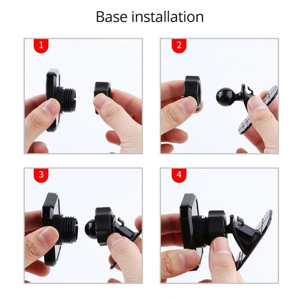 Magnetische Auto-Handyhalterung 360° ° Drehbare, verstellbare Auto-GPS-Navigationshalterung, universelle Smartphone-H...