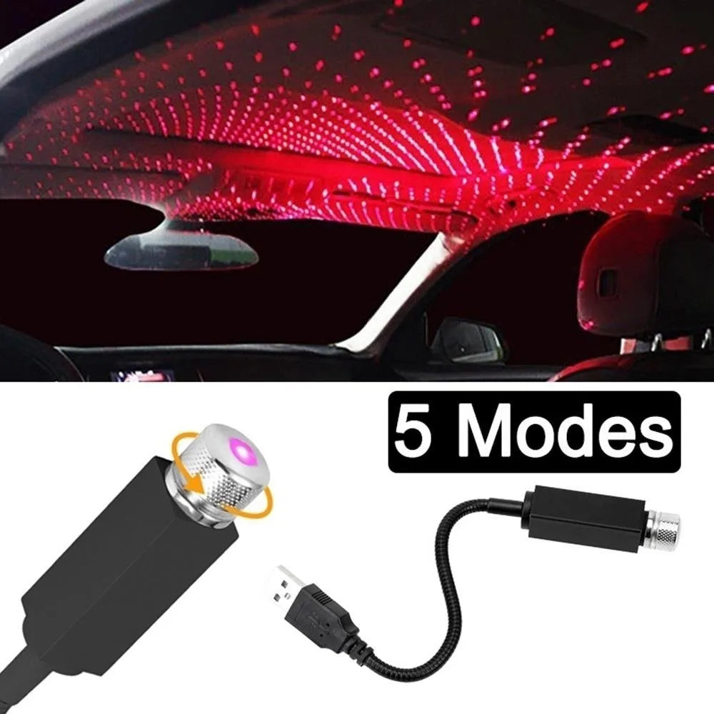 LED Auto Dach Stern Atmosphäre Lichter Projektor Licht Innen