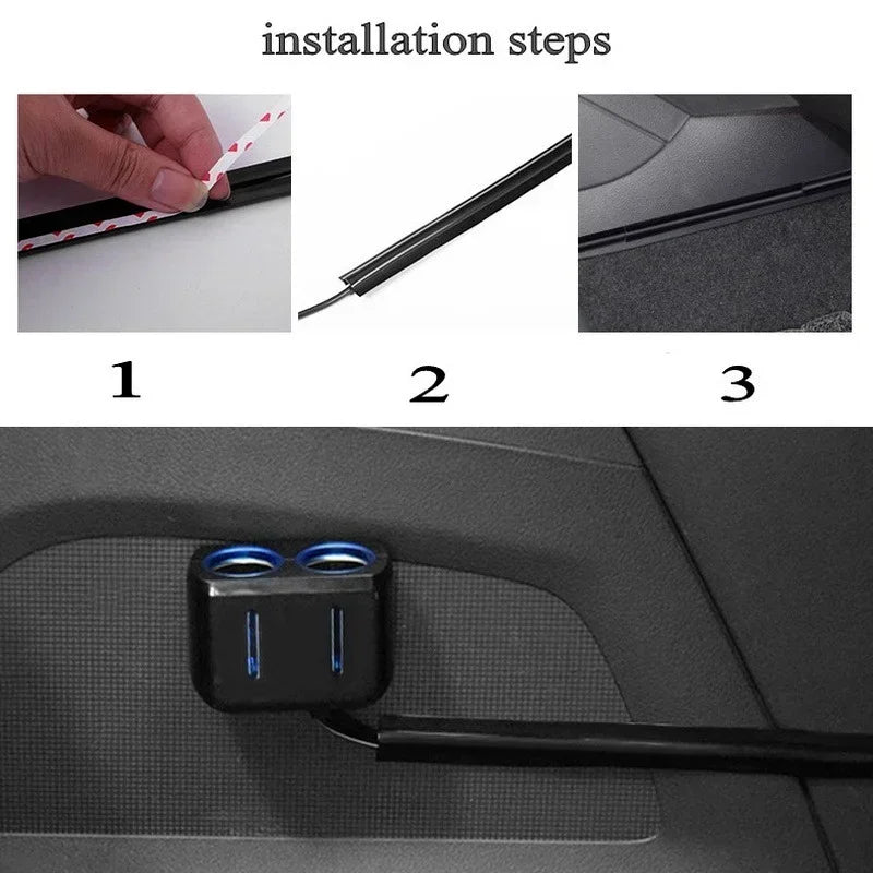 Auto-Kabel-Organizer Set 4-teilig – SwissGlanzGarage Ansicht 6