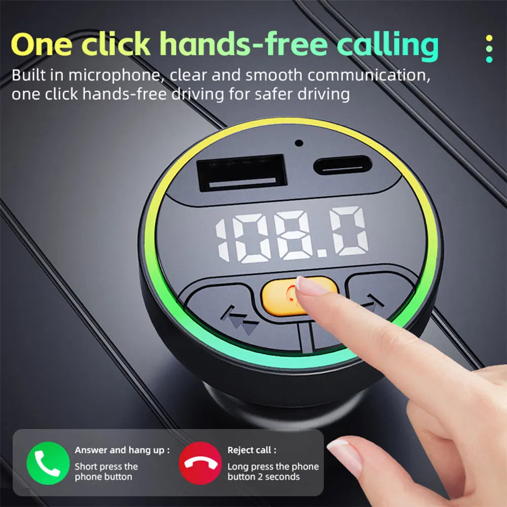 Bluetooth 5.0 FM Transmitter – mit kabellosem Laden – SwissGlanzGarage Ansicht 5