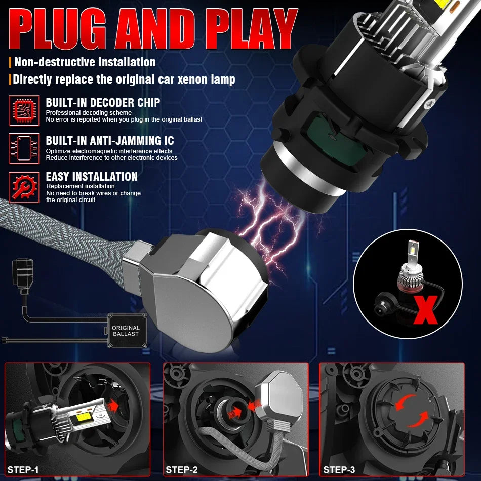 D2S D4S D2R D3S D8S LED Scheinwerferlampen – SwissGlanzGarage Ansicht 6
