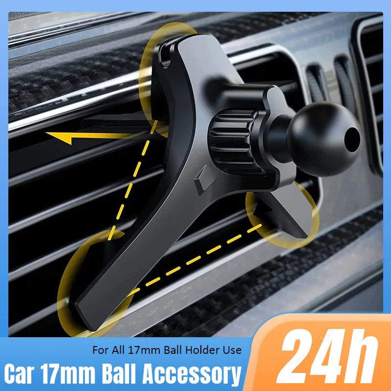 1PCS Auto Air Vent Clip 17mm Kugelkopf Auto Telefon Halter Halter