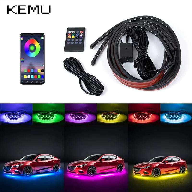 Auto Underglow Neon Akzent Streifen Licht Kit 8 Farbe…
