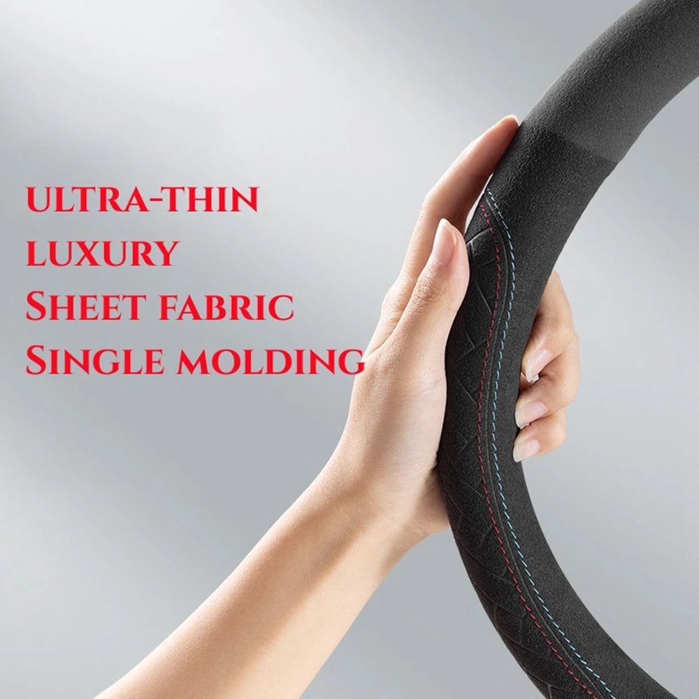 Lenkradbezug Suede Leder 37-38cm – SwissGlanzGarage Ansicht 6