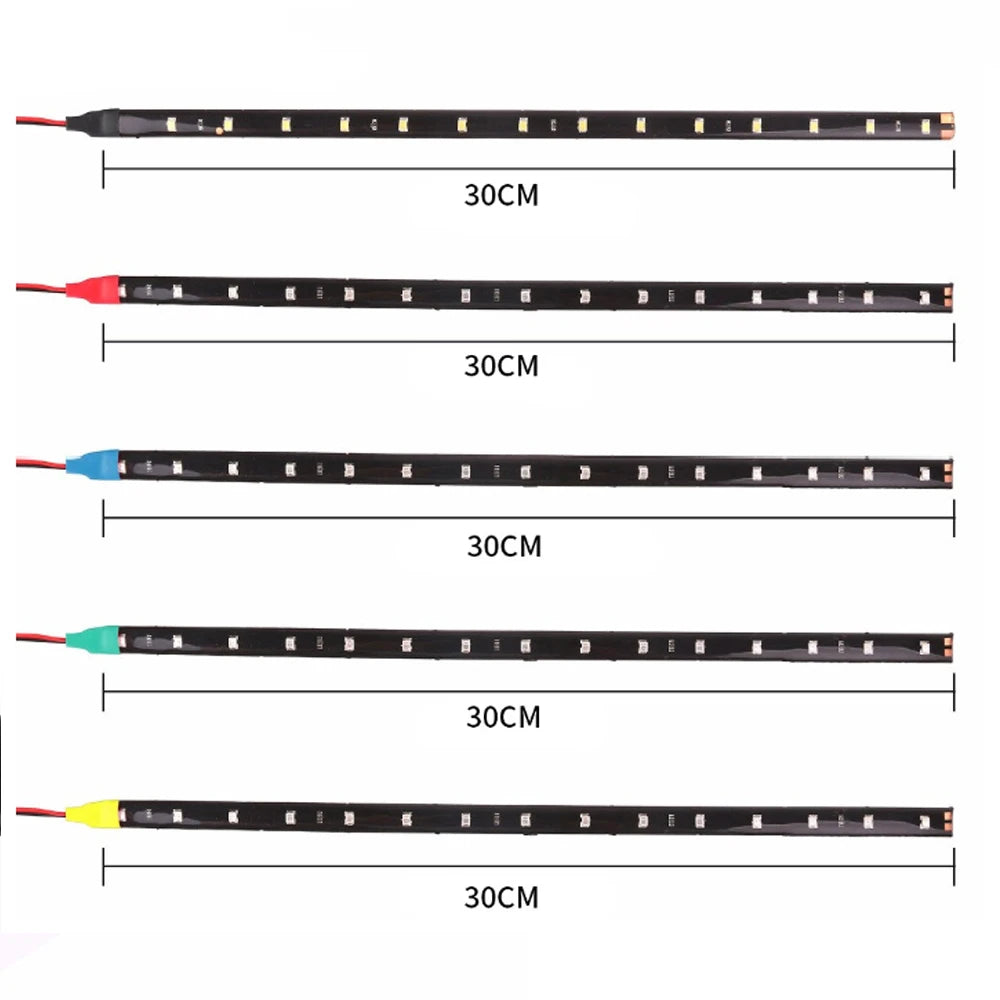 Auto LED Streifen Licht 30cm Innendekoration Umgebungs licht Motorrad