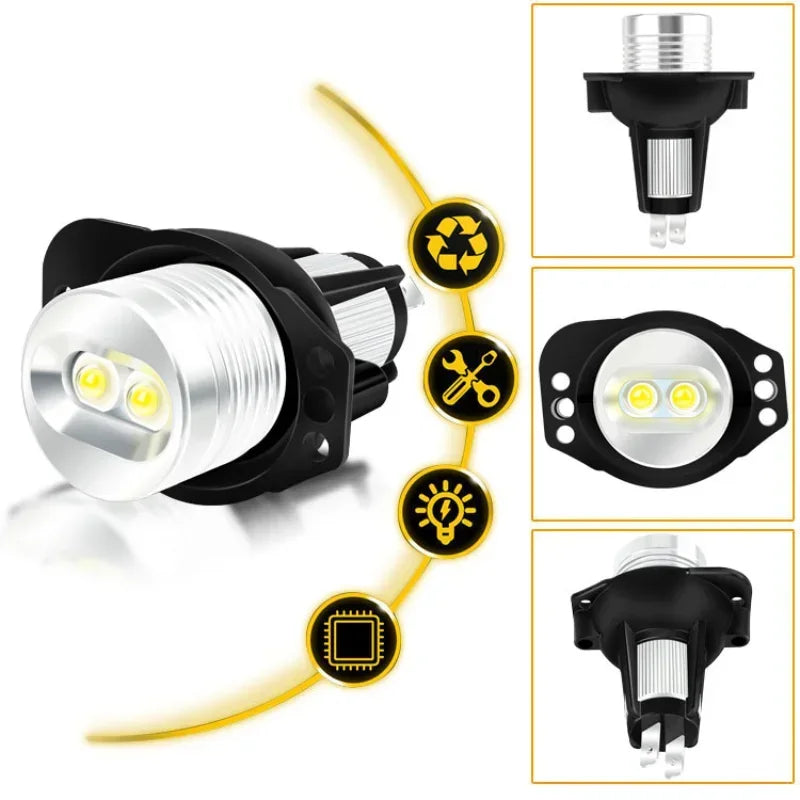 20W LED Angel Eye Tagfahrlicht Birne – SwissGlanzGarage Ansicht 3