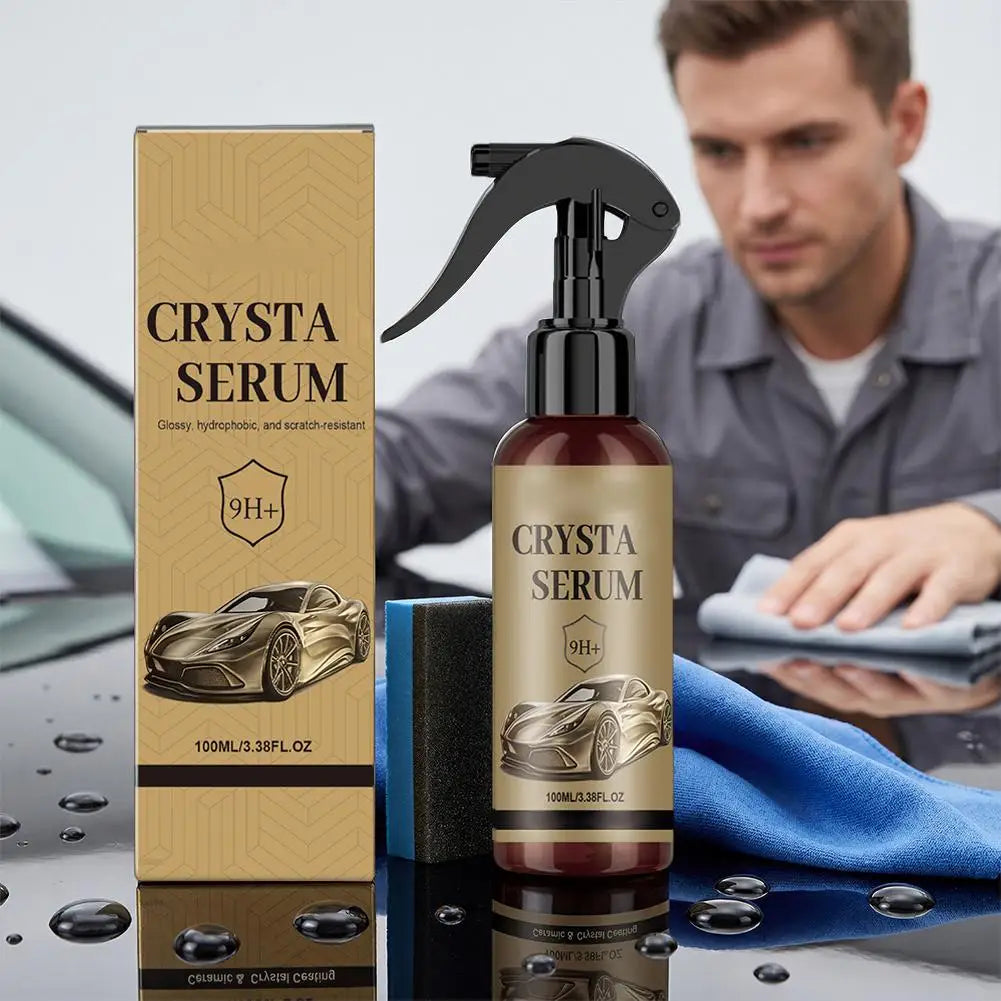 Keramikbeschichtung, 100 ml, Lackschutzspray, Keramikbeschichtungsspray für Autos, mit Schwamm und Tuch für Auto, LKW...