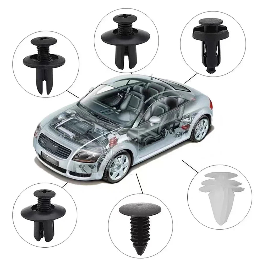 Auto Fastener Clips Set 100 Stück – SwissGlanzGarage Ansicht 2