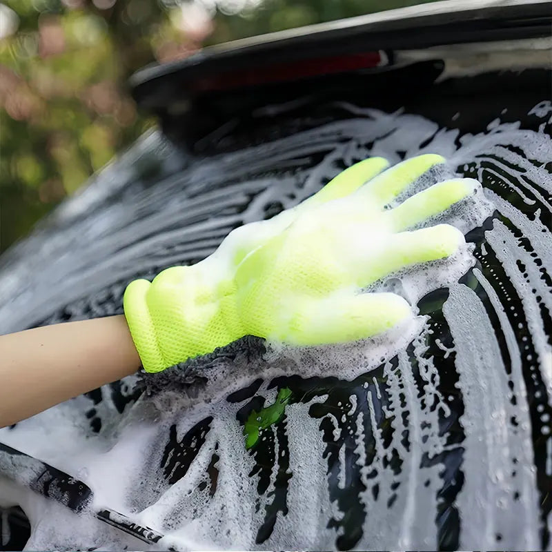 Mikrofaser-Waschschwamm Chenille Auto Wash Gloves – SwissGlanzGarage Ansicht 5