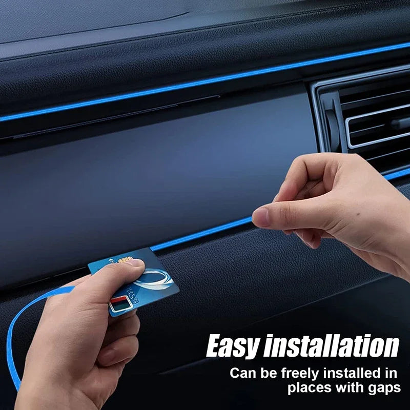 Auto Innen Atmosphäre Beleuchtung LED Streifen DIY Flexible EL