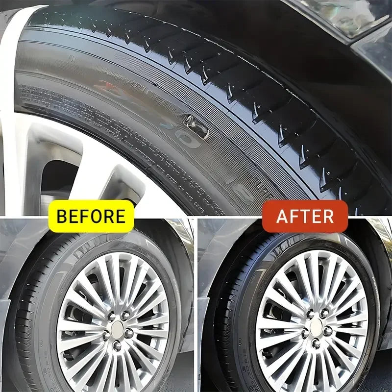 Nano Crystal Plating Mehrzweck-Autowachs, Innenglanz- und Reifenschutz, schwarze Fahrzeugvergilbungsreparatur für das...