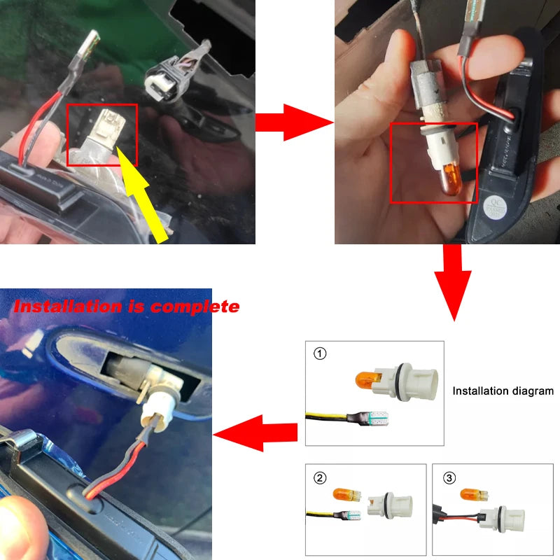 LED Seitenmarkierungslicht Set für BMW X3 E83 – SwissGlanzGarage Ansicht 4