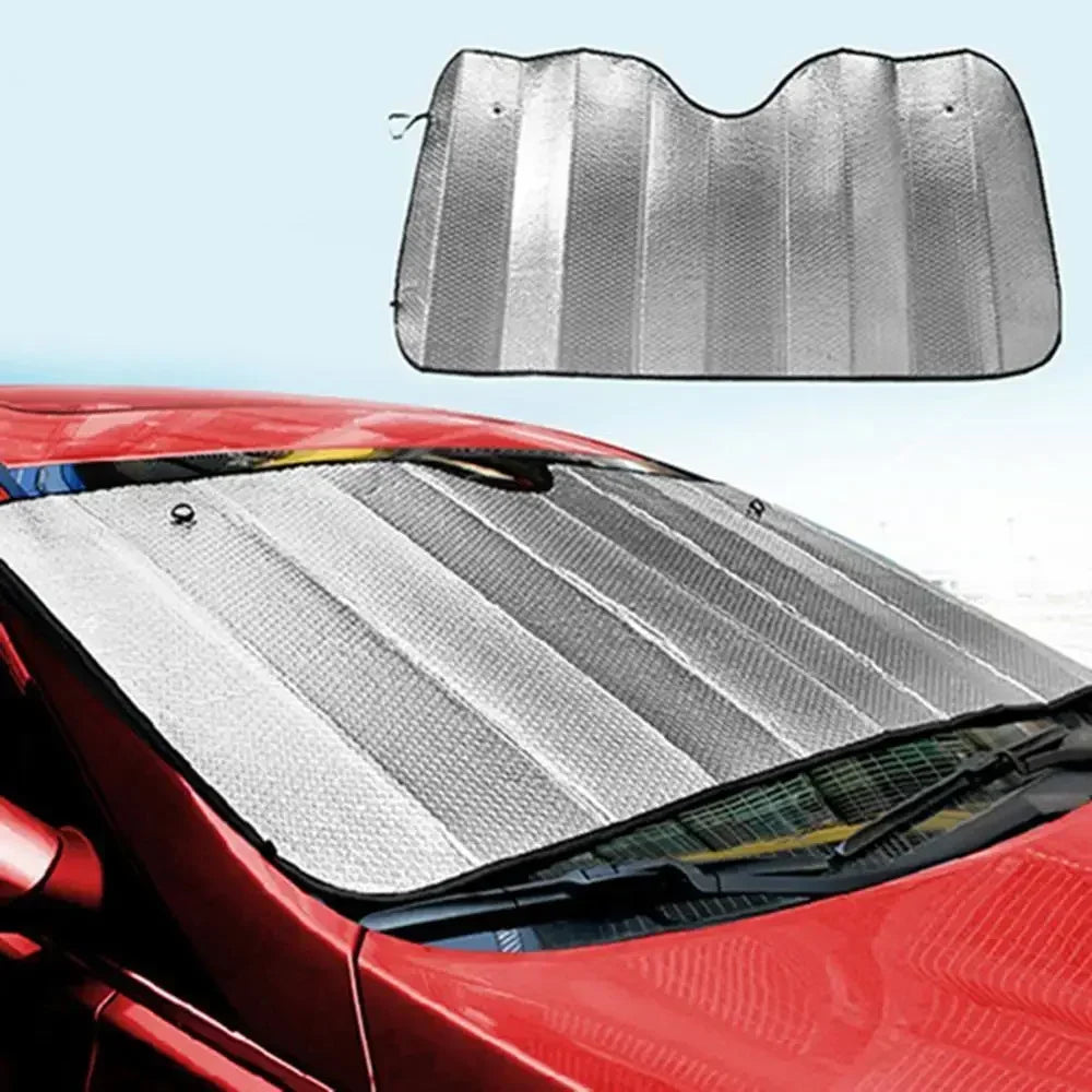 Faltbarer Sonnenschutz für Auto-Windschutzscheibe, Reflektorabdeckung, Tragbarer Atmungsaktiver UV-Schutz-Bildschirm