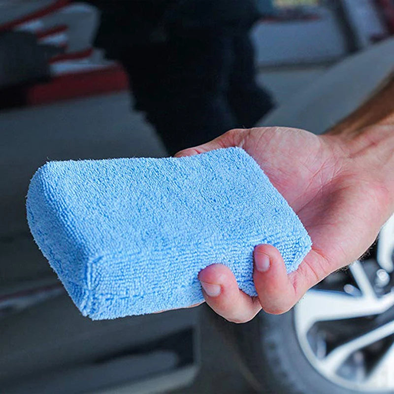 1/10Pcs Auto Wachs Applikator Pads Mikrofaser Polieren Schwämme Weiche Auto Detaillierung Wachsen Schwamm Reinigung S...
