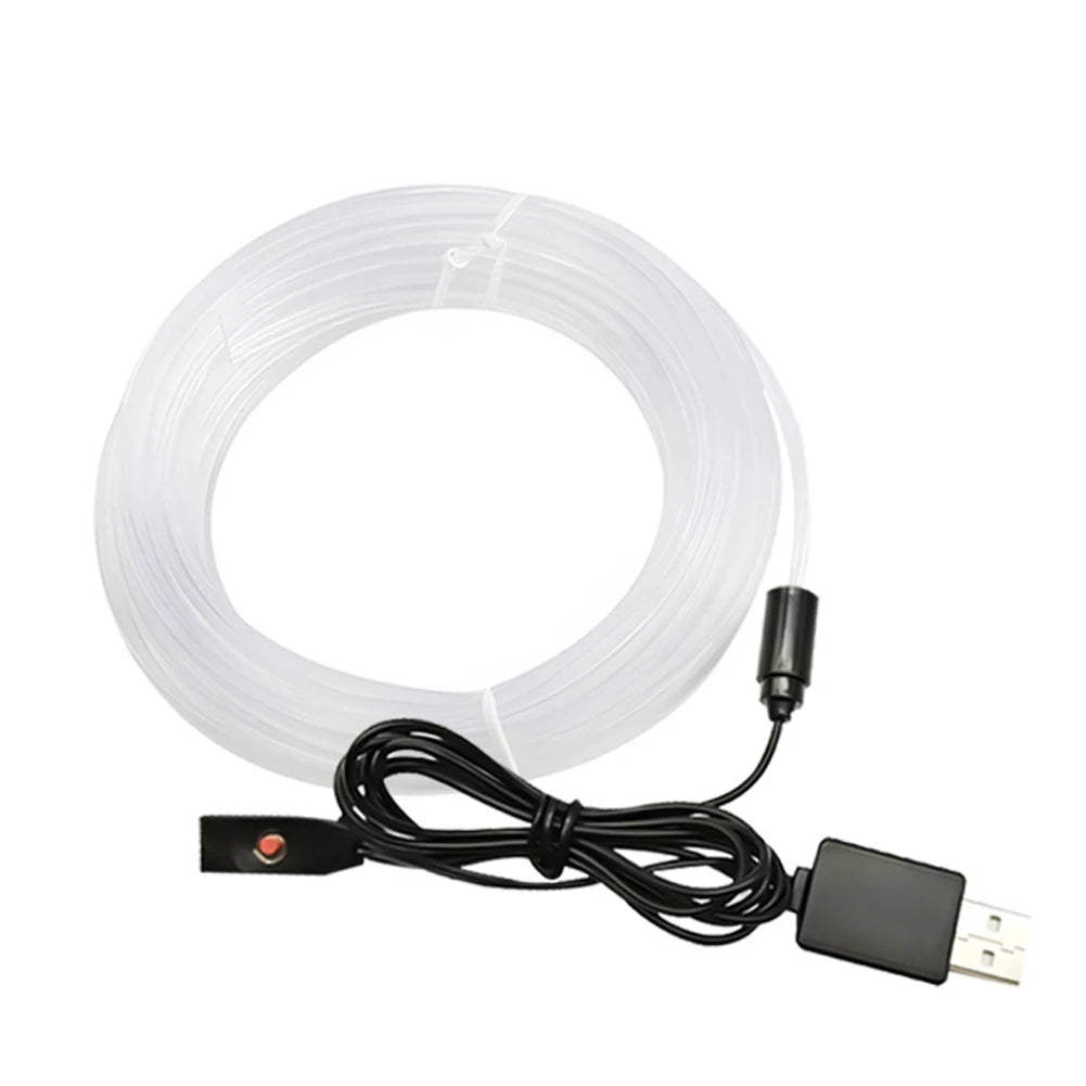 1/2/3/4/5 Meter Auto Multi-farbe Fiber Optic Auto Umgebungs Licht RGB