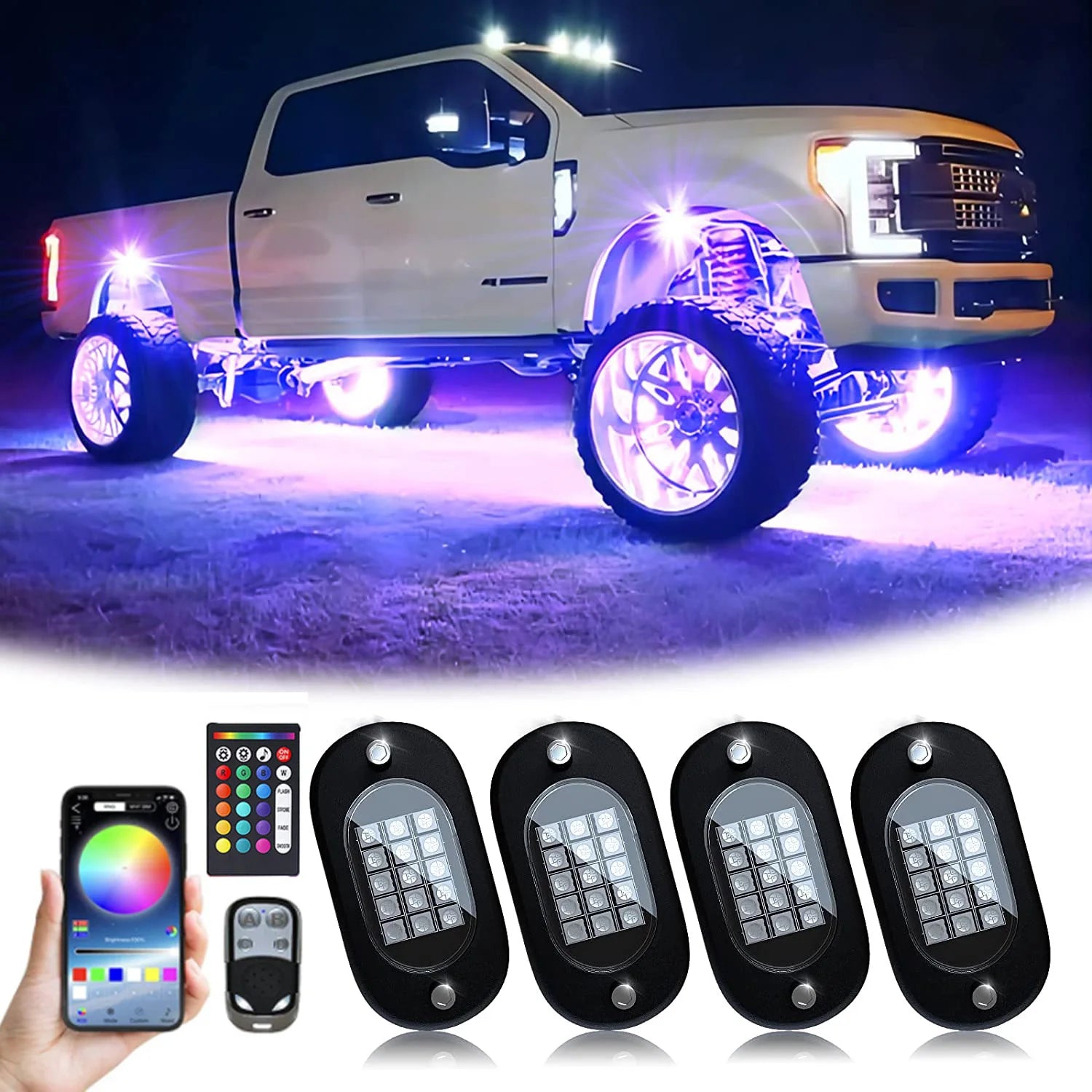 RGB Auto Underglow Licht LED Rock Licht Mehrfarbig Neon…