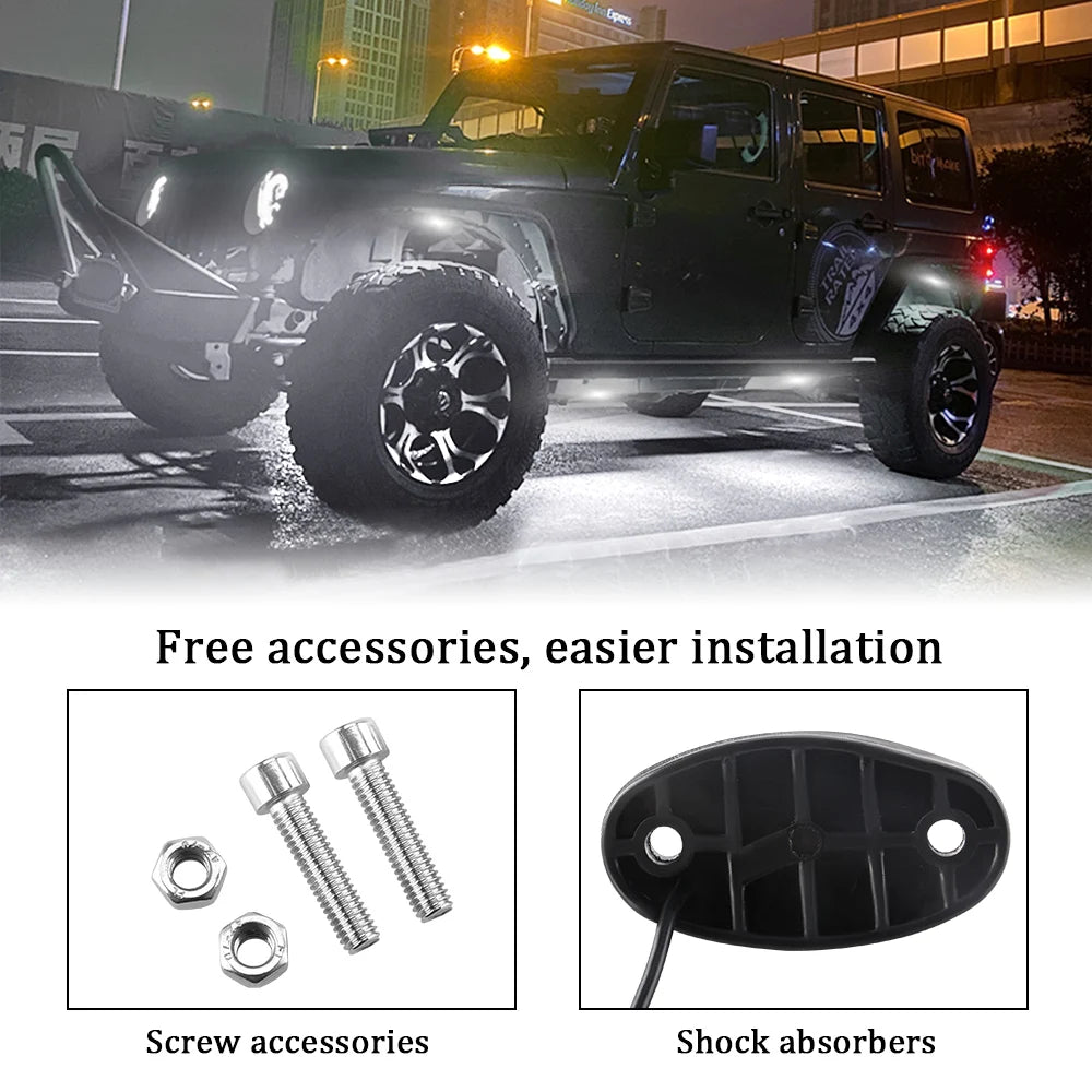 9LED RGB Auto Rock Licht Set – SwissGlanzGarage Ansicht 3