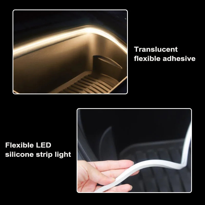 LED-Streifen Ambientebeleuchtung 5M für Tesla – SwissGlanzGarage Ansicht 4