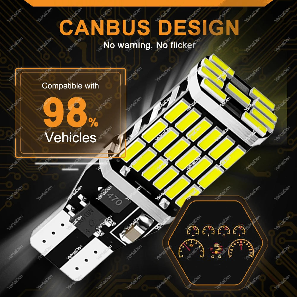 8er Set T15 W16W LED Birnen 12V 24V 6500K – SwissGlanzGarage Ansicht 4