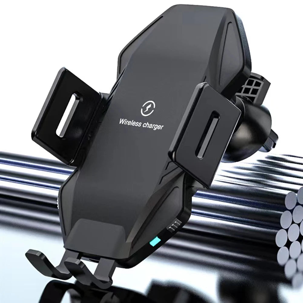 15 W Schnellladung Auto Drahtloses Ladegerät Armaturenbrett Lüftungsschlitze Telefon Ladehalter 360 Rotation für iPho...