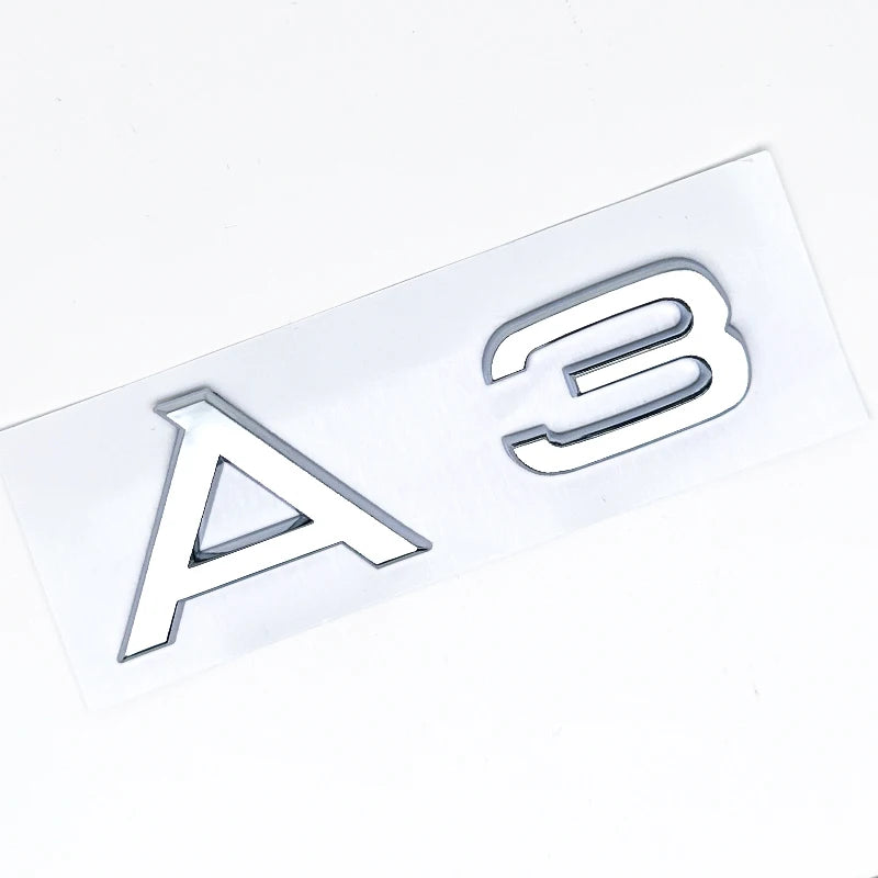 3D Metall Buchstaben Aufkleber Set – für den Kofferraum – SwissGlanzGarage Ansicht 4