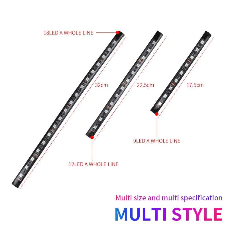 Neon LED Auto Innenraum Umgebungs fuß Streifen Licht Kit Zubehör RGB