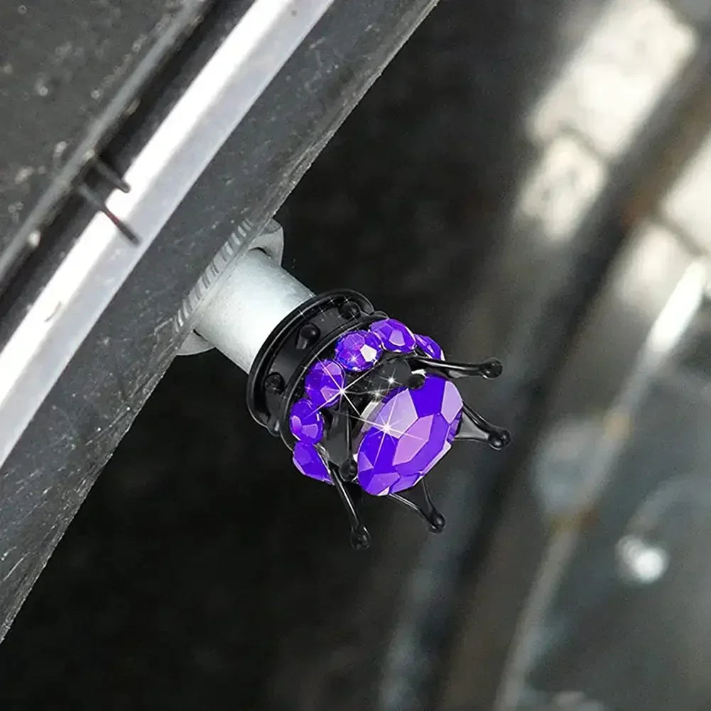 Ventilkappen Krone Bling Diamant-Design – SwissGlanzGarage Ansicht 5